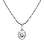 Ladies 18kt white gold diamond pendant .1.45 Brilliant cut