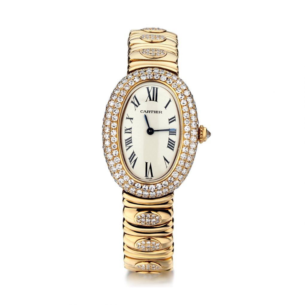 Cartier discount watch oval