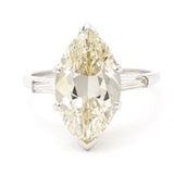 5.90 Carat Marquise Cut Diamond Ring With Sidestones