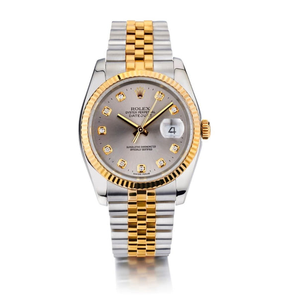 Rolex oyster best sale datejust diamond