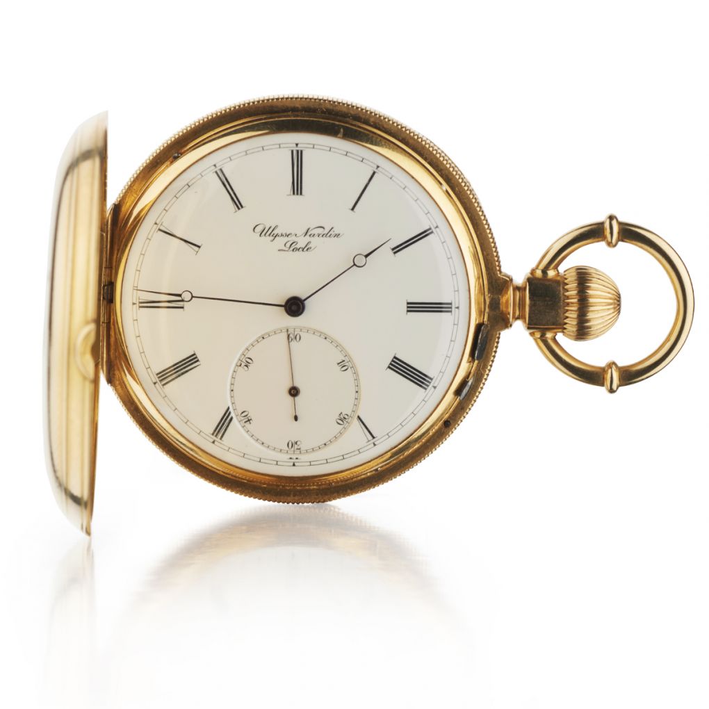 Ulysse Nardin Hunters Case Yellow Gold 1874 Pocket Watch Van Rijk