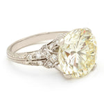 8.03 Carat Round Brilliant Cut Diamond Engagement Ring