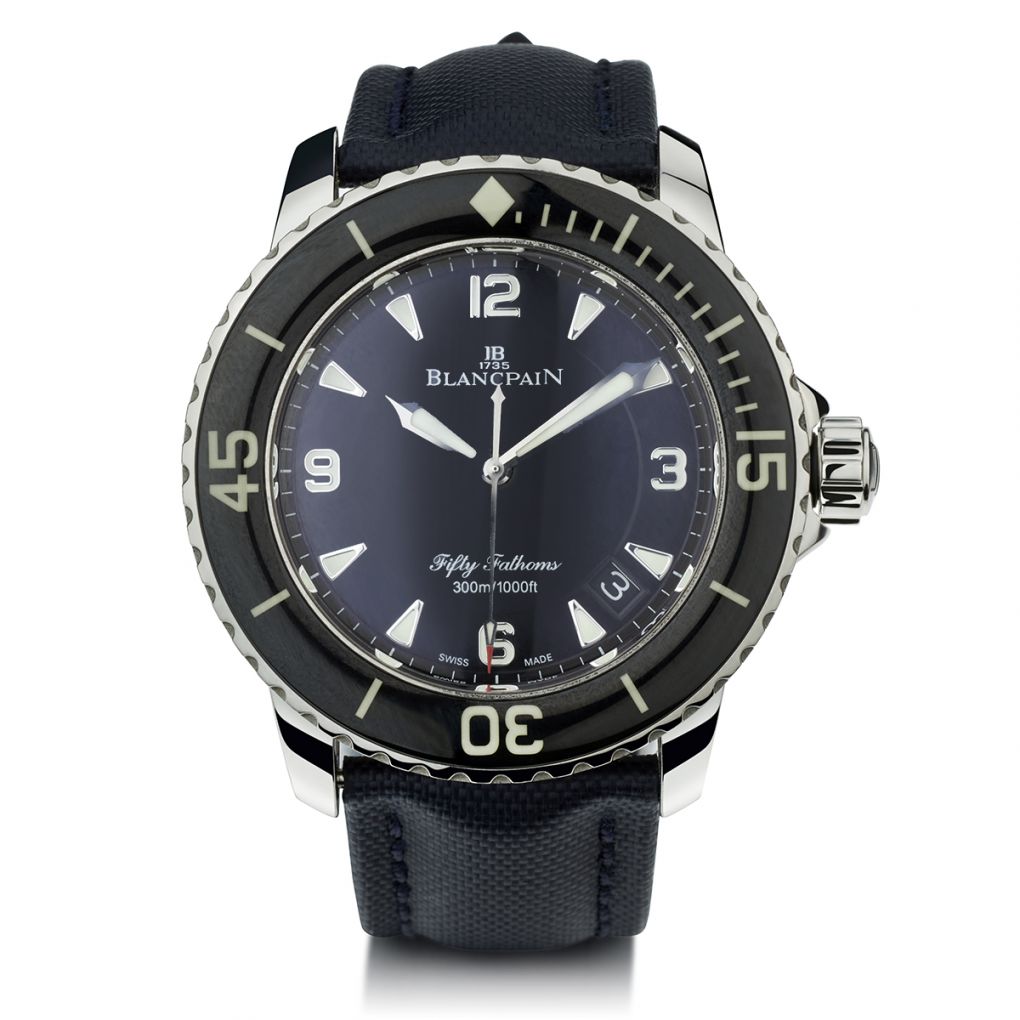 Blancpain Stainless Steel Fifty Fathoms Automatic 45MM Watch Van