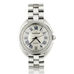 Cartier Clé de Cartier White Gold 35MM Automatic Watch. Ref:57501