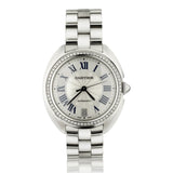 Cartier Clé de Cartier White Gold 35MM Automatic Watch. Ref:57501