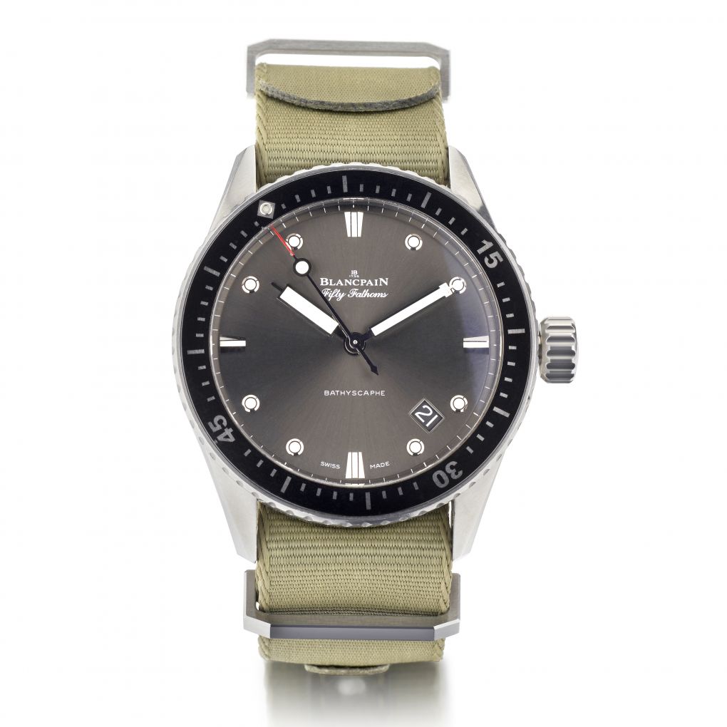 Blancpain Fifty Fathoms Bathyscaphe Meteor Grey Dial 43MM Watch