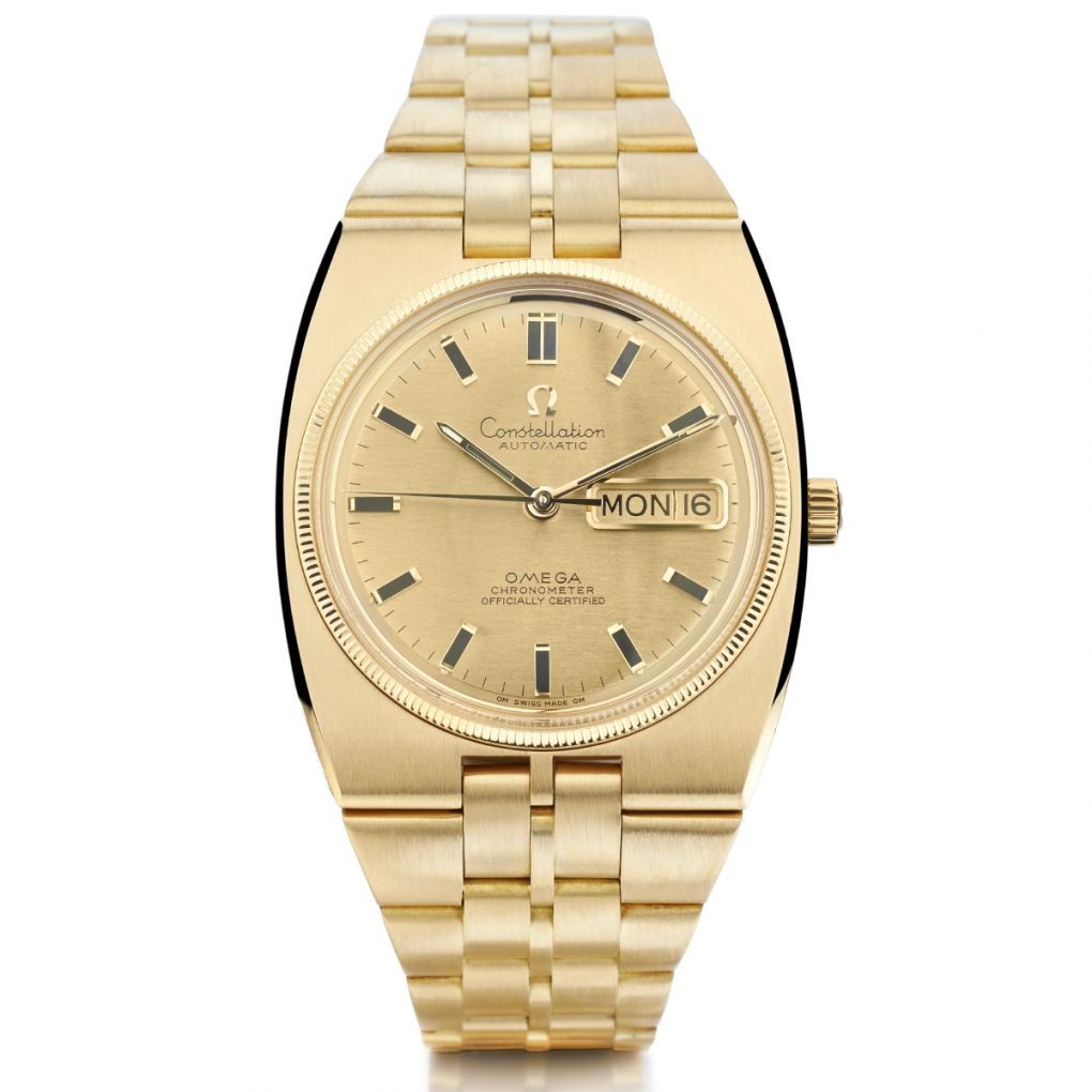 Omega constellation outlet 1970 gold