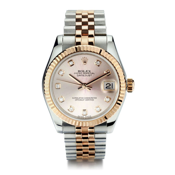 Rolex datejust 31 rose gold price sale