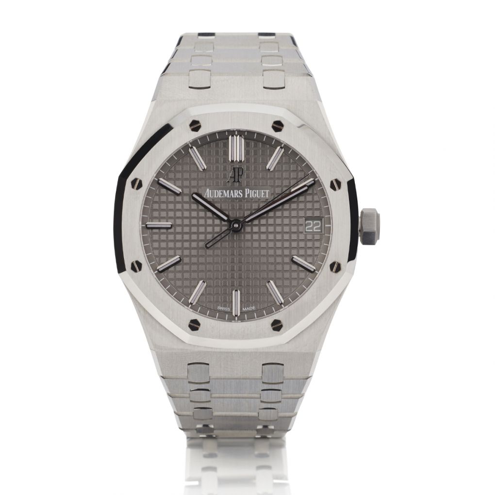 Audemars piguet royal oak silver online dial