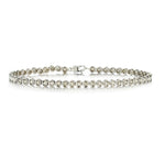 2.00  Carat Round Brilliant Cut Bezel-Set Diamond Tennis Bracelet