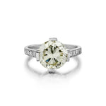 3.90 Carat Round Brilliant Cut Mid-Century Diamond Ring