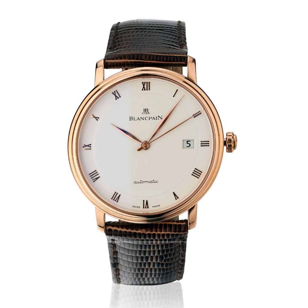 Blancpain Villeret Ultraplate 18KT Rose Gold Automatic Watch Van