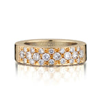 Ladies 18kt yellow gold diamond band. 1.50Tw