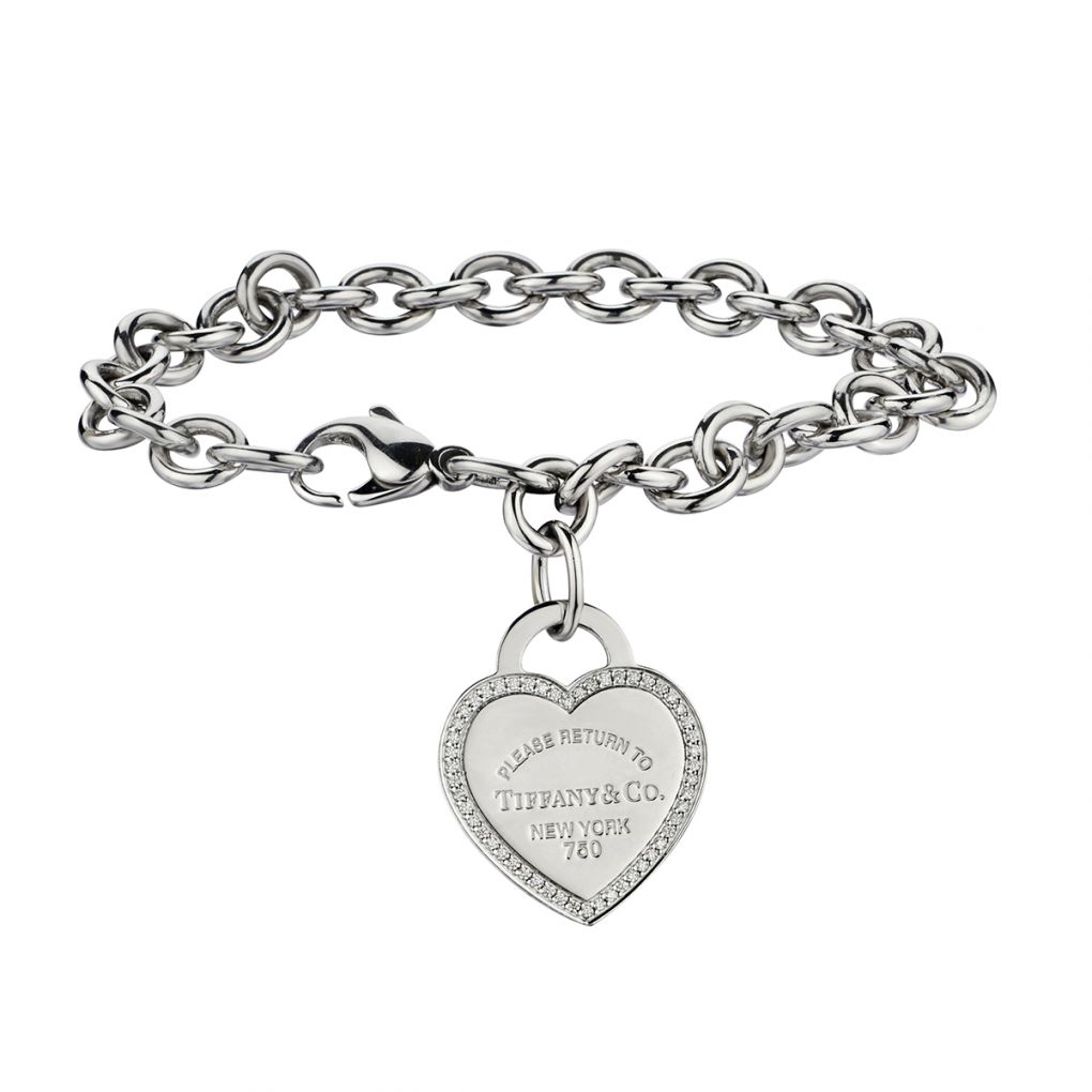 Authentic Tiffany  Co Heart Bracelet Plain Heart Tag Pendant  Etsy Canada