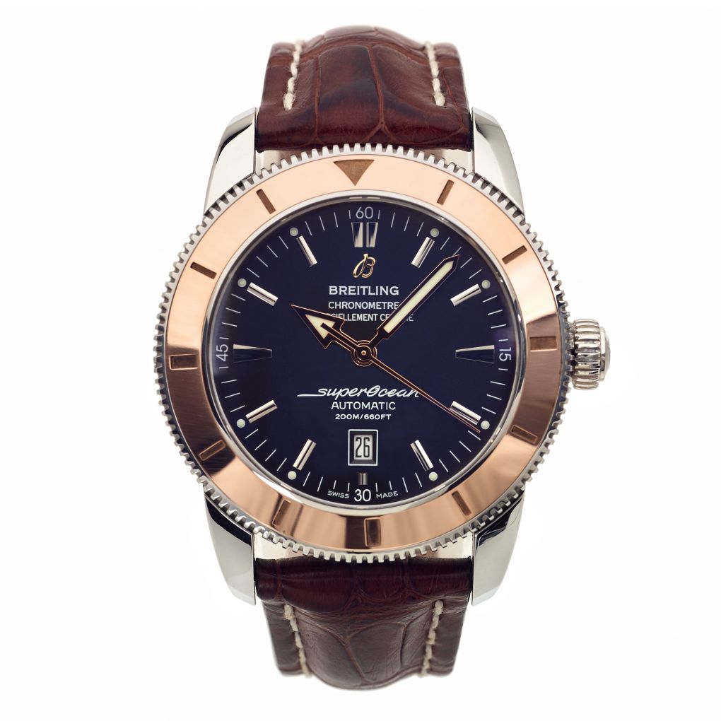 Breitling superocean heritage sale 46 rose gold