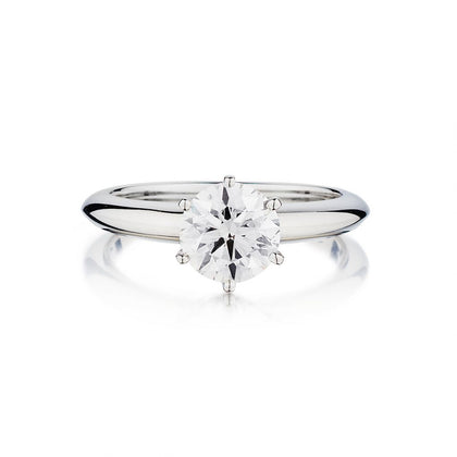 Birks 1.65 Carat Round Brilliant Cut Diamond Solitaire Ring