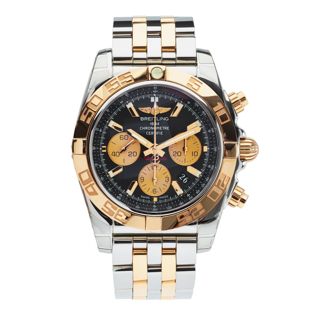 Breitling silver clearance and gold watch