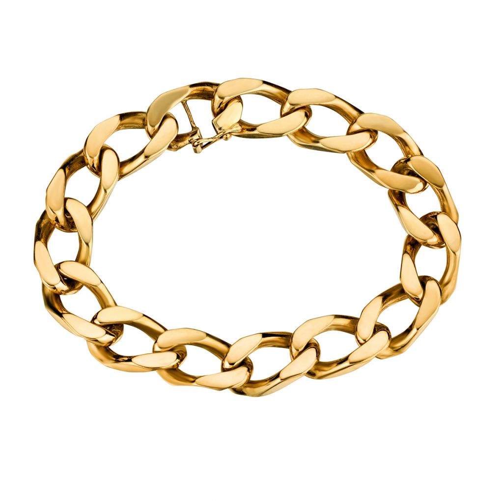 Gents 10kt yellow gold Bracelet. 50 grams – Van Rijk