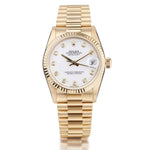 Rolex Oyster Perpetual Datejust Yellow Gold Diamond 31MM Watch