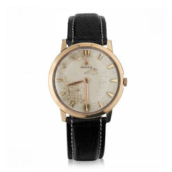 Rolex 14kt Pre-Cellini Dress  Watch. Manual Winding. Circa 1950.