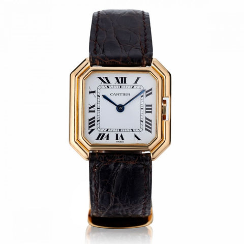 18kt Cartier Ceinture Wristwatch. in 18kt  Circa 1980's