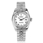 Rolex Ladies S/S Datejust White Dial with Roman Numerals. Ref:179174