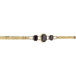 14kt Yellow Gold Garnet Bracelet