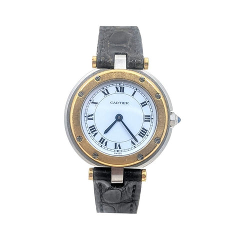 Cartier Two Tone Santos Vendome Ladies Watch