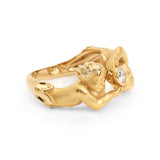 Carrera y Carrera Double Angels Yellow Gold Diamond Ring