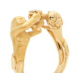 Carrera y Carrera Double Angels Yellow Gold Diamond Ring