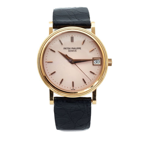 Patek Philippe Pink Gold Calatrava With Date Watch