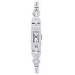 Henry Sandoz Art Deco Diamond-Set & Platinum Watch