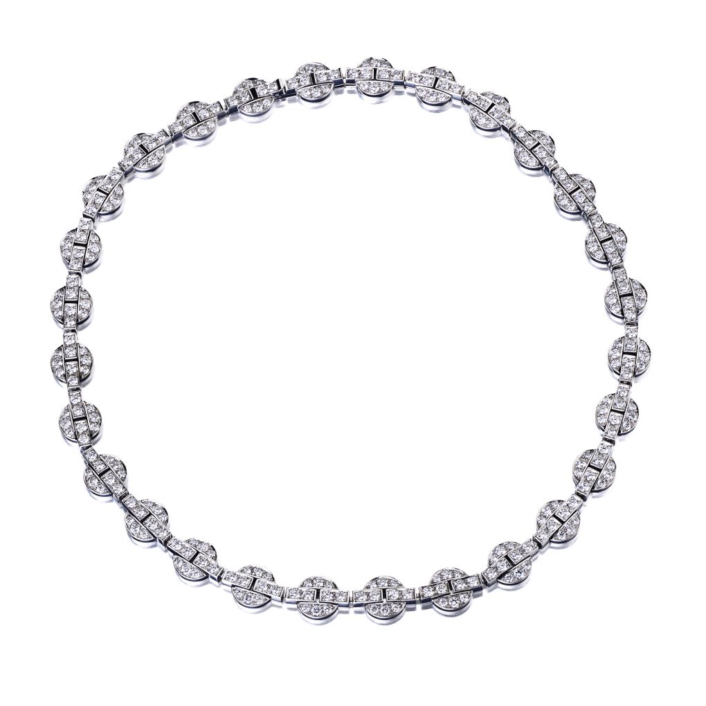 Cartier 18KT White Gold And Diamond Himalia Necklace Van Rijk