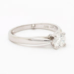 0.56 Carat Round Brilliant Cut Diamond Solitaire Ring