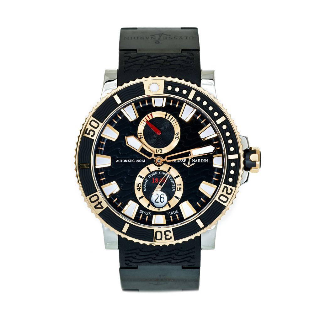 Ulysse Nardin Maxi Marine Diver Titanium Rose Gold Watch Van Rijk