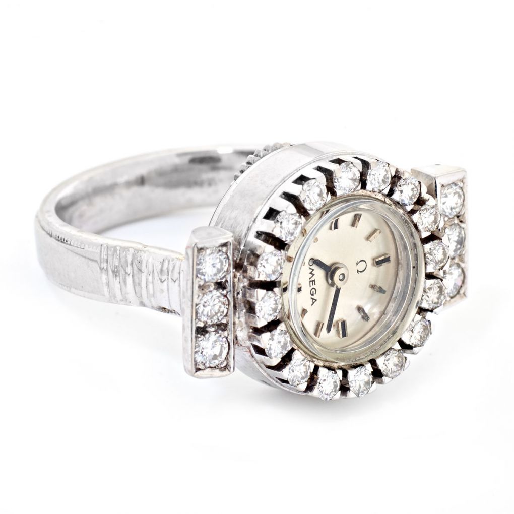 Diamond shop ring watch